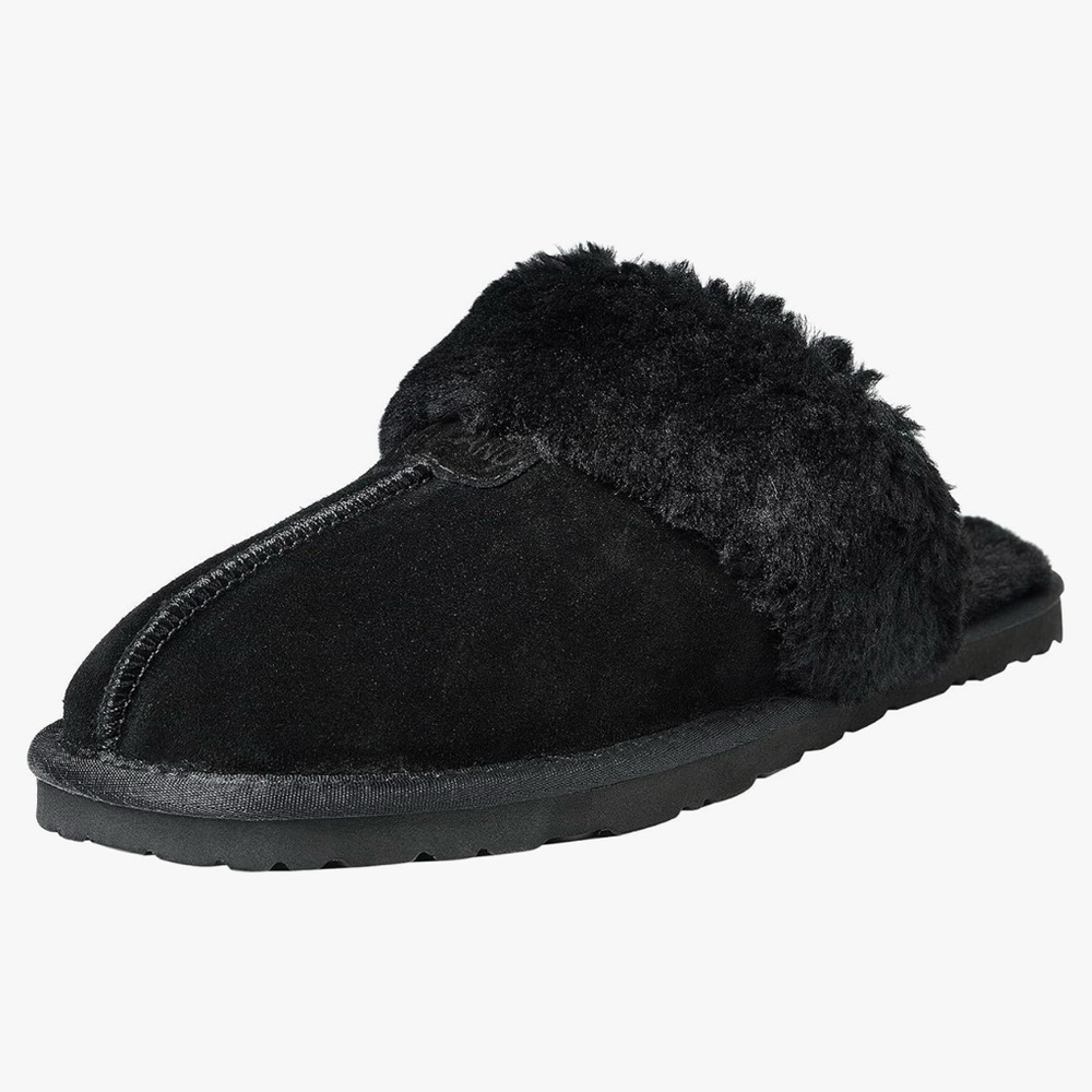 Black Cozy Indoor Slippers
